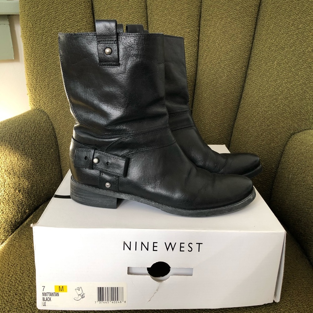 Black Nine West Ankle Boots